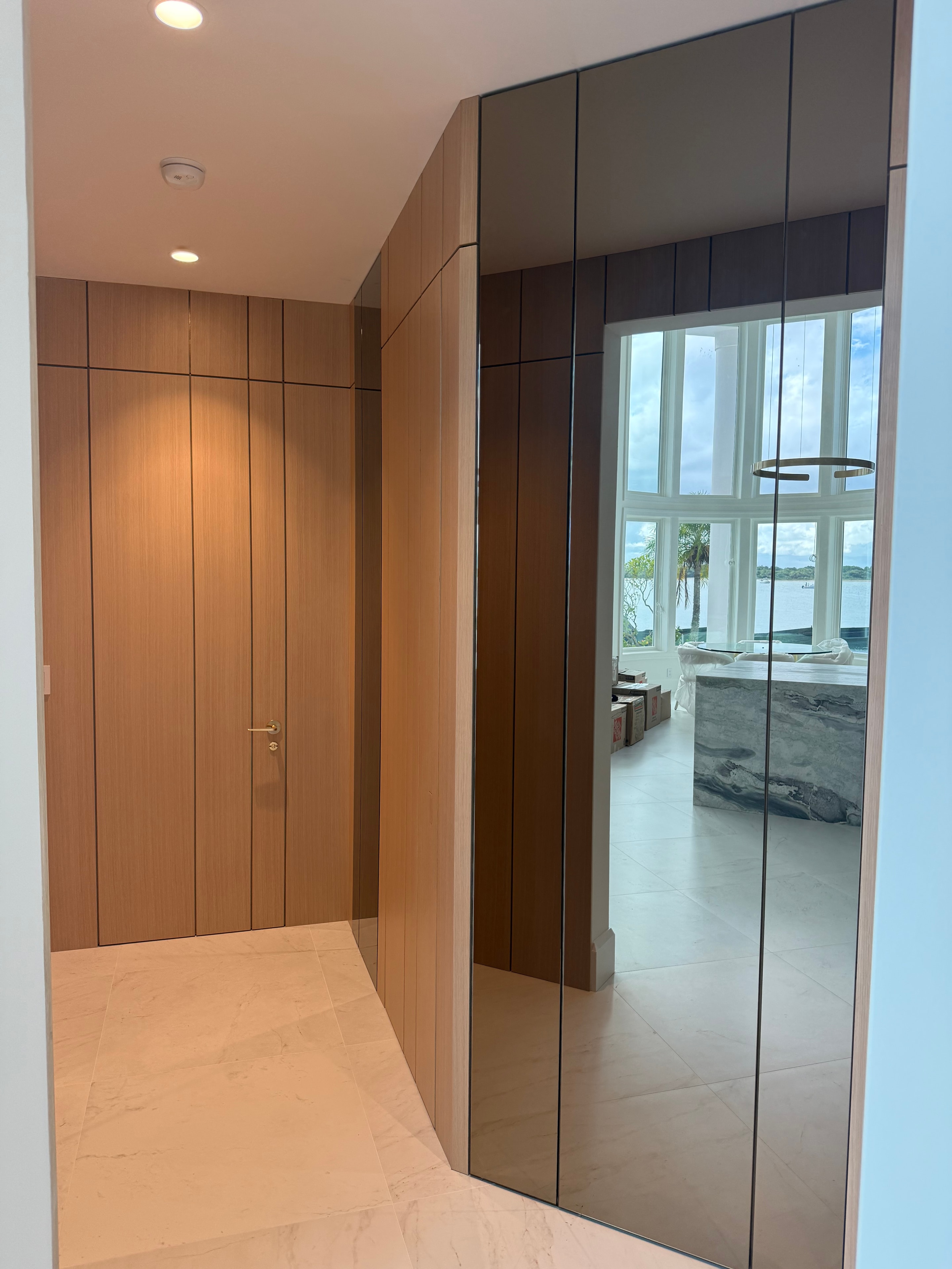 Smoked Mirror Feature Wall — Stuart, FL